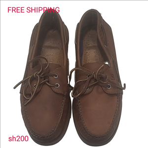 Sperry Brown Leather Boat Shoes